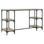 Sonoma Schreibtisch aus Metall aus Eiche aus Eiche 140x50x75 cm von , Schreibtische - Ref: Foro24-845327, Preis: 84,42 €, Rab...