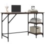 Metal and wood engineering brown oak desk 120x50x75 cm by , Desks - Ref: Foro24-845325, Price: 67,75 €, Discount: %