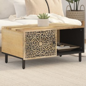 Mesa de centro de madera maciza de mango 80x50x40 cm de , Mesas de centro - Ref: Foro24-358216, Precio: 114,99 €, Descuento: %