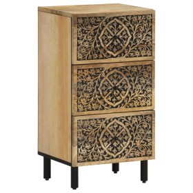 Solid mango wood auxiliary cabinet 40x33x75 cm by , Sideboards - Ref: Foro24-358235, Price: 139,45 €, Discount: %