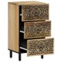 Solid mango wood auxiliary cabinet 40x33x75 cm by , Sideboards - Ref: Foro24-358235, Price: 139,99 €, Discount: %