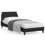 Bed frame with black fabric headboard 90x190 cm by , Beds and slatted bases - Ref: Foro24-373087, Price: 107,00 €, Discount: %