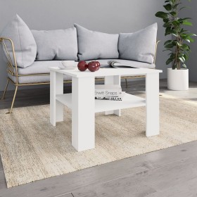 Mesa de centro madera contrachapada blanco 60x60x42 cm de vidaXL, Mesas de centro - Ref: Foro24-800207, Precio: 47,99 €, Desc...