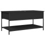 Engineered wood and black metal coffee table 100x50x50 cm by , Coffee table - Ref: Foro24-845346, Price: 64,23 €, Discount: %