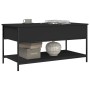 Engineered wood and black metal coffee table 100x50x50 cm by , Coffee table - Ref: Foro24-845346, Price: 64,23 €, Discount: %