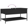 Mesa de centro madera de ingeniería y metal negro 100x50x50 cm de , Mesas de centro - Ref: Foro24-845346, Precio: 64,23 €, De...