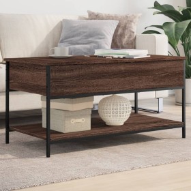 Engineered wood and metal brown coffee table 100x50x50 cm by , Coffee table - Ref: Foro24-845350, Price: 62,99 €, Discount: %