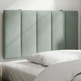 Light gray velvet padded headboard 90 cm by , Headboards and footboards - Ref: Foro24-374649, Price: 42,99 €, Discount: %