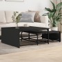 Stackable coffee tables, set of 2, engineered wood with black metal frame by , Coffee table - Ref: Foro24-845331, Price: 84,9...