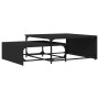 Stapelbare Couchtische 2 Stk. Technisches Holz schwarzes Metall von , Couchtisch - Ref: Foro24-845331, Preis: 84,99 €, Rabatt: %