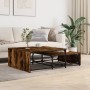 Stackable coffee tables, 2 pieces, wood and smoked oak metal. by , Coffee table - Ref: Foro24-845333, Price: 80,99 €, Discoun...