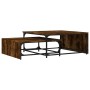 Stackable coffee tables, 2 pieces, wood and smoked oak metal. by , Coffee table - Ref: Foro24-845333, Price: 80,99 €, Discoun...