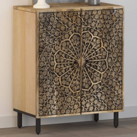 Solid mango wood auxiliary cabinet 60x33x75 cm by , Sideboards - Ref: Foro24-358214, Price: 163,68 €, Discount: %