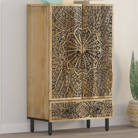 High sideboard solid mango wood 60x33x100 cm by , Sideboards - Ref: Foro24-358242, Price: 215,54 €, Discount: %