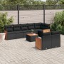 8-piece garden sofa set with black synthetic rattan cushions by , Garden sets - Ref: Foro24-3260235, Price: 607,02 €, Discoun...