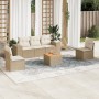 Set Gartensofas mit Kissen 6 Stück synthetisches Rattan beige von , Gartensets - Ref: Foro24-3225386, Preis: 461,64 €, Rabatt: %