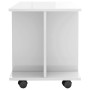 TV cabinet wheels engineered wood glossy white 80x40x45 cm by vidaXL, TV Furniture - Ref: Foro24-800195, Price: 57,08 €, Disc...