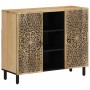 Solid mango wood auxiliary cabinet 90x33x75 cm by , Sideboards - Ref: Foro24-358240, Price: 189,99 €, Discount: %