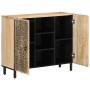 Solid mango wood auxiliary cabinet 90x33x75 cm by , Sideboards - Ref: Foro24-358240, Price: 189,99 €, Discount: %