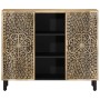 Solid mango wood auxiliary cabinet 90x33x75 cm by , Sideboards - Ref: Foro24-358240, Price: 189,99 €, Discount: %