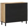 Solid mango wood auxiliary cabinet 90x33x75 cm by , Sideboards - Ref: Foro24-358240, Price: 189,99 €, Discount: %