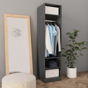 Glossy gray plywood cabinet 50x50x200 cm by vidaXL, Wardrobes - Ref: Foro24-800242, Price: 114,89 €, Discount: %