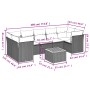 8-piece garden sofa set and black synthetic rattan cushions by , Garden sets - Ref: Foro24-3223507, Price: 485,65 €, Discount: %