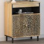 Solid mango wood auxiliary cabinet 60x33x75 cm by , Sideboards - Ref: Foro24-358237, Price: 136,49 €, Discount: %