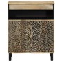 Solid mango wood auxiliary cabinet 60x33x75 cm by , Sideboards - Ref: Foro24-358237, Price: 136,49 €, Discount: %