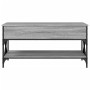 Sonoma gray metal engineered wood coffee table 100x50x50 cm by , Coffee table - Ref: Foro24-845359, Price: 80,99 €, Discount: %