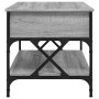 Sonoma gray metal engineered wood coffee table 100x50x50 cm by , Coffee table - Ref: Foro24-845359, Price: 80,99 €, Discount: %