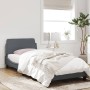 Dark gray velvet bed frame with headboard 90x190cm by , Beds and slatted bases - Ref: Foro24-373093, Price: 106,01 €, Discoun...