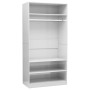 Schrank aus glänzend weißem Sperrholz, 100 x 50 x 200 cm von vidaXL, Kleiderschränke - Ref: Foro24-800231, Preis: 168,03 €, R...