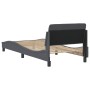 Dark gray velvet bed frame with headboard 90x190cm by , Beds and slatted bases - Ref: Foro24-373093, Price: 106,01 €, Discoun...