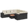 8-teiliges Gartensofa-Set und schwarze synthetische Rattankissen von , Gartensets - Ref: Foro24-3257701, Preis: 585,69 €, Rab...