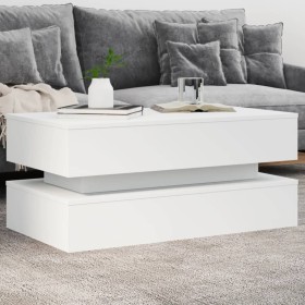 Couchtisch mit weißen LED-Leuchten 90x50x40 cm von , Couchtisch - Ref: Foro24-839861, Preis: 110,99 €, Rabatt: %