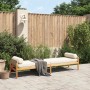 Gartenbank mit Kissen aus beigem Akazien-Kunstrattan von , Gartenbänke - Ref: Foro24-366301, Preis: 204,27 €, Rabatt: %