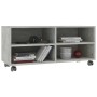 Mueble de TV con ruedas contrachapada gris hormigón 90x35x35 cm de vidaXL, Muebles TV - Ref: Foro24-800184, Precio: 55,99 €, ...