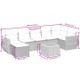 Gartensofa-Set mit beigen Kissen 8 Stück PE-Rattan von , Gartensets - Ref: Foro24-3257444, Preis: 598,16 €, Rabatt: %