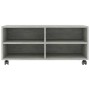 TV stand with gray concrete plywood wheels 90x35x35 cm by vidaXL, TV Furniture - Ref: Foro24-800184, Price: 55,66 €, Discount: %