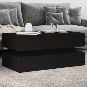 Coffee table with LED lights black 90x50x40 cm by , Coffee table - Ref: Foro24-839862, Price: 114,88 €, Discount: %