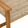 Garden bench in acacia wood and beige PE rattan 112 cm by , Modular outdoor sofas - Ref: Foro24-367600, Price: 98,57 €, Disco...