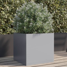 Jardinera de acero galvanizado plateado 42x40x39 cm de , Maceteros y jardineras - Ref: Foro24-841557, Precio: 39,99 €, Descue...