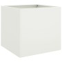 Planters 2 units white cold rolled steel 49x47x46 cm by , Pots and planters - Ref: Foro24-841562, Price: 91,65 €, Discount: %