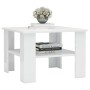 Glossy white plywood coffee table 60x60x42cm by vidaXL, Coffee table - Ref: Foro24-800213, Price: 47,60 €, Discount: %