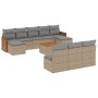 11-teiliges Gartensofa-Set mit beigen synthetischen Rattankissen von , Gartensets - Ref: Foro24-3260477, Preis: 691,52 €, Rab...