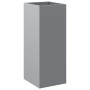 Silver galvanized steel planter 32x29x75 cm by , Pots and planters - Ref: Foro24-841576, Price: 51,84 €, Discount: %