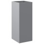 Silver galvanized steel planter 32x29x75 cm by , Pots and planters - Ref: Foro24-841576, Price: 51,84 €, Discount: %