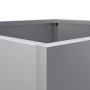 Silver galvanized steel planter 32x29x75 cm by , Pots and planters - Ref: Foro24-841576, Price: 51,84 €, Discount: %