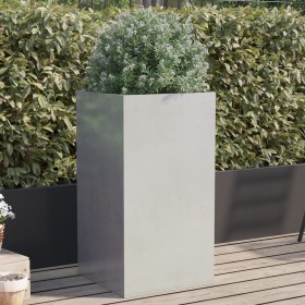 Silver stainless steel planter 42x38x75 cm by , Pots and planters - Ref: Foro24-841581, Price: 69,48 €, Discount: %